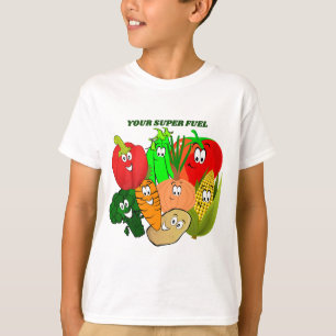 Tシャツスーパーヒーロー野菜，あなたの燃すごい料 Tシャツ