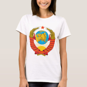 Tシャツソビエト社会主義共和国連邦の紋章付き外衣 Tシャツ