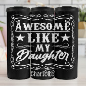 Tシャツタイポグラフィブラックシャツおもしろい文字父 タンブラー