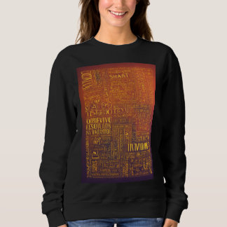 Tシャツタイポグラフィ スウェットシャツ