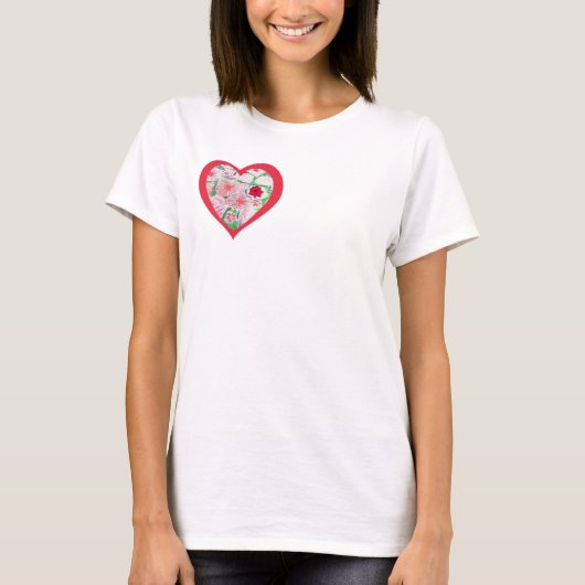 Tシャツダブルハート Tシャツ (正面)