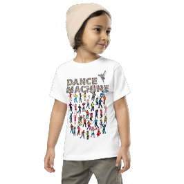 Tシャツダンスマシーンカラフルピープルイラストレーション Tシャツ