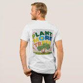 tシャツデザインもっと木を植え トライブレンドTシャツ (フル背面)