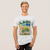 tシャツデザインもっと木を植え トライブレンドTシャツ (正面全面)