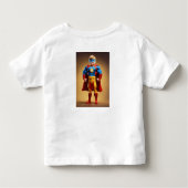 Tシャツトドラージャージ素晴らしキッズヒーローすごいプリント トドラーTシャツ (裏面)