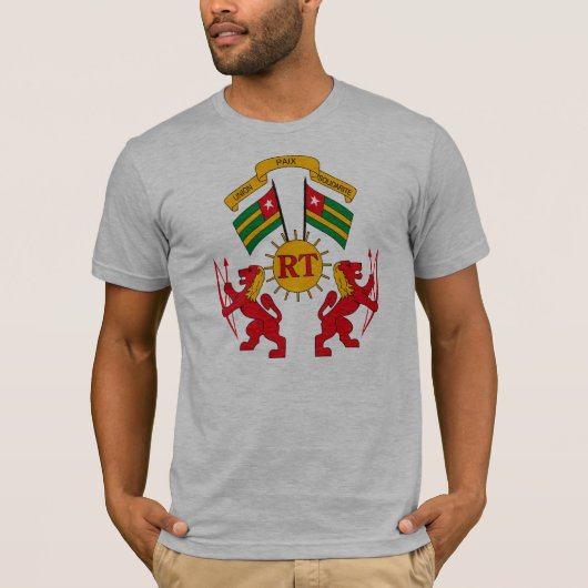 Tシャツトーゴの紋章付き外衣 Tシャツ (正面)