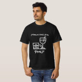 Tシャツノワール「J'peux pas j'ai PMU」 Tシャツ (正面フル)