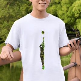 tシャツバスケット通りアートシルエットバスケットボール tシャツ