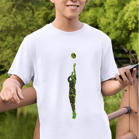 tシャツバスケット通りアートシルエットバスケットボール tシャツ