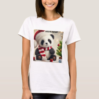 Tシャツパンダのクリスマス Tシャツ