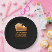 Tシャツパンプキンパイおもしろい感謝祭秋 ペーパープレート (パーティー)