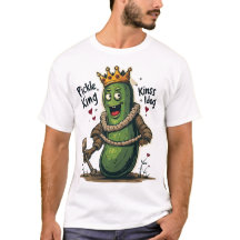 Tシャツピックルキング – Cartoon Pickleロイヤルおもしろいティ