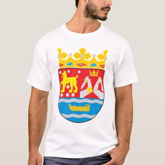 Tシャツフィンランドの南紋章付き外衣 Tシャツ (正面)