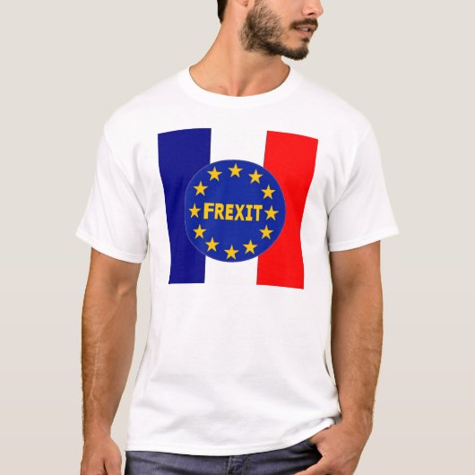 Tシャツフランスの国旗EU Frexit Tシャツ (正面)
