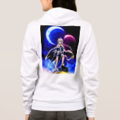 Tシャツフード付きスウェットシャツ パーカ (裏面)