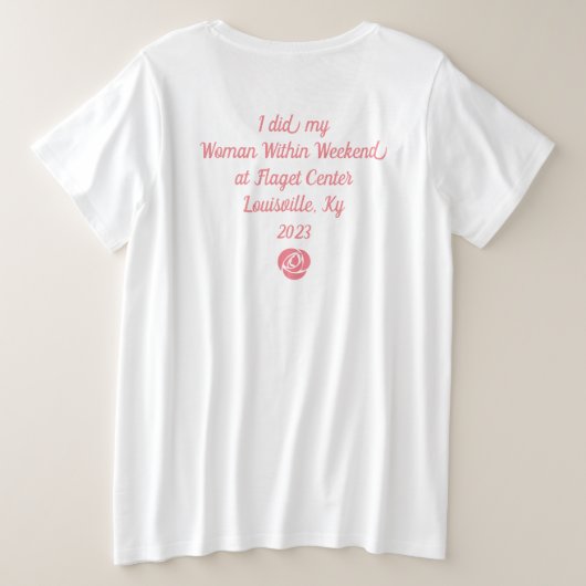 TシャツプラスサイズWWウィークエンドフラッグ2023 プラスサイズTシャツ (デザイン裏面)