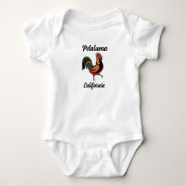TシャツベビーボディスーツPetaluma California Rooster ベビーボディスーツ