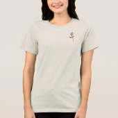 Tシャツベラ女性花スタイルデザイン トライブレンドTシャツ (正面)