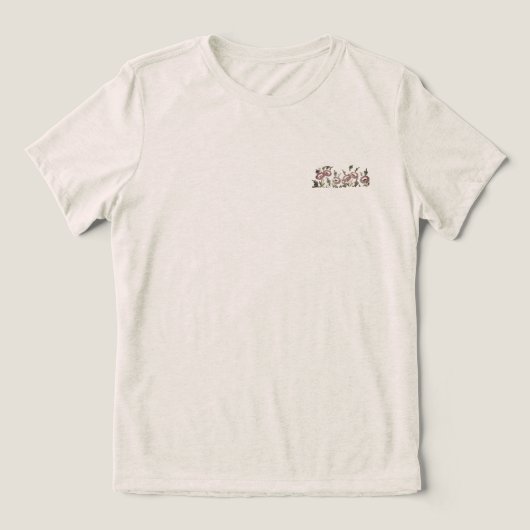 Tシャツベルラウォメンズフラワースタイルデザイン トライブレンドTシャツ (デザイン正面)