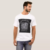 TシャツホワイトをカバーするJigiousルーツアルバムカバー Tシャツ (正面フル)