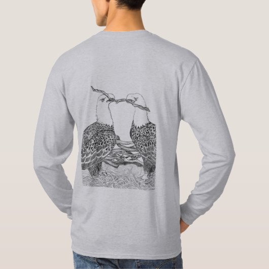 Tシャツホームセカンド自然ハリエット+Mネストレーションズ Tシャツ (裏面)