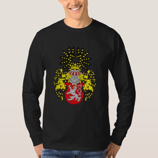 Tシャツボヘミアの紋章付き外衣 Tシャツ (正面)
