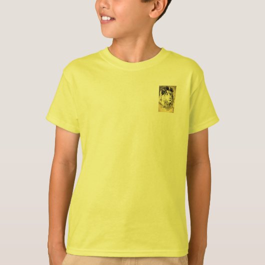 Tシャツボーイズライオンアート&デザインスタイル Tシャツ (正面)