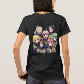 Tシャツポップ・アートの好きのアニメおもしろいフード付きスウェットシャツポップ・アートのアート Tシャツ (裏面)