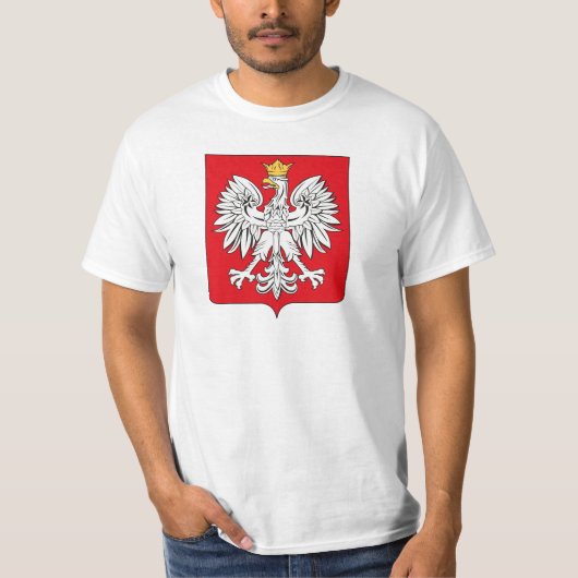Tシャツポーランドの紋章付き外衣 Tシャツ (正面)