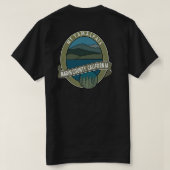 Tシャツマウントタマルパイスマリン郡カリフォルニア Tシャツ (デザイン裏面)