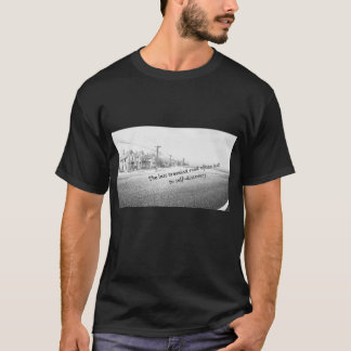 Tシャツミニマリストの黒と白のインスピレーション壁アート Tシャツ