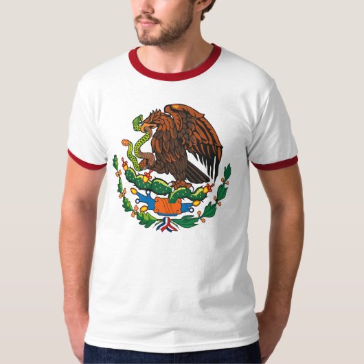 Tシャツメキシコの紋章付き外衣 Tシャツ (正面)