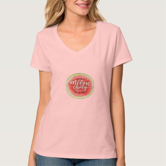 Tシャツメロンチョリー:夏のため息 Tシャツ (正面)