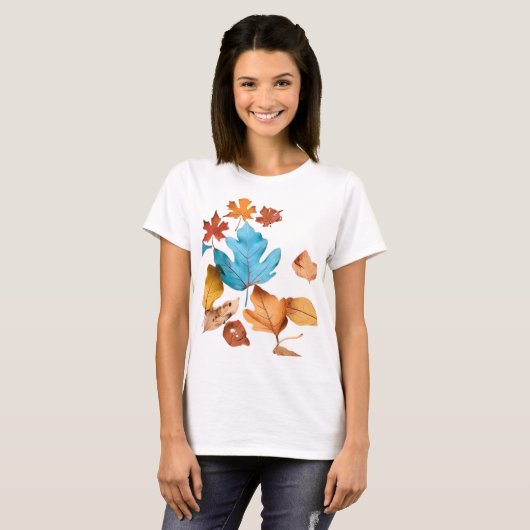 Tシャツメープルリーフデザイン Tシャツ (正面フル)