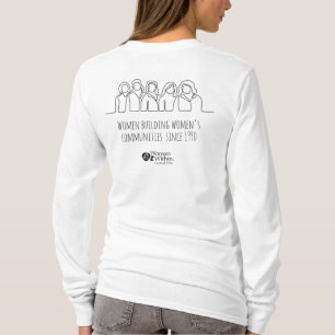 Tシャツラインスケッチ女性建物女性ズコム Tシャツ