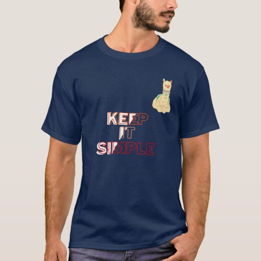 Tシャツラマ保イットシンプル Tシャツ (正面)