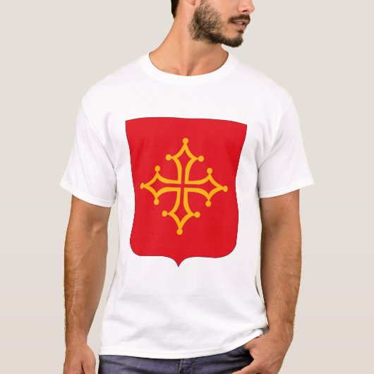 Tシャツラングドックの紋章付き外衣 Tシャツ (正面)