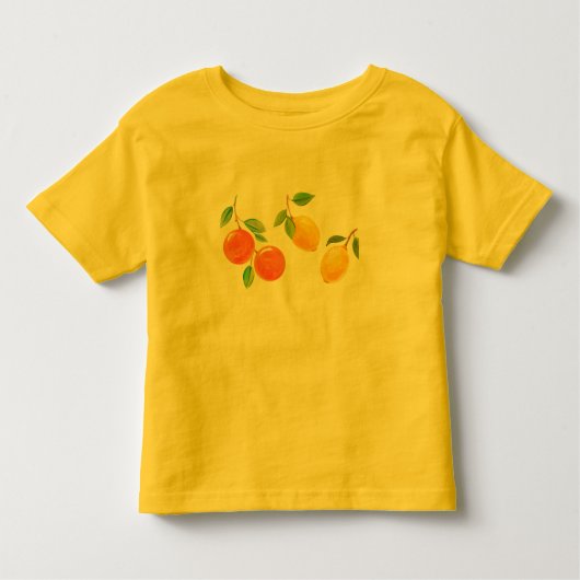 Tシャツレモ子供へー トドラーTシャツ (正面)
