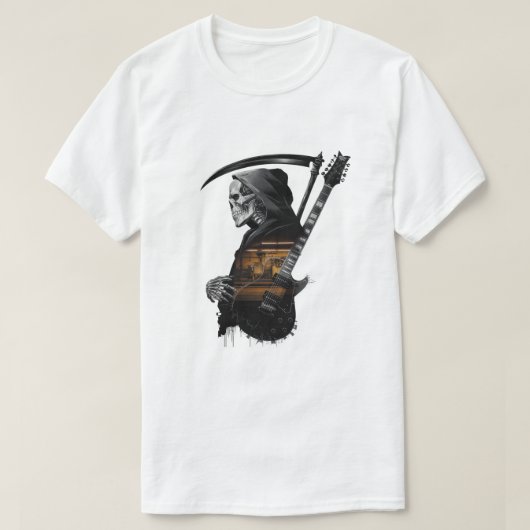 Tシャツロックアンドスカル Tシャツ (デザイン正面)