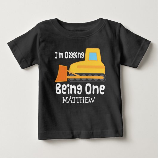 Tシャツ一つパーソナライズされたの誕生日 ベビーTシャツ (正面)
