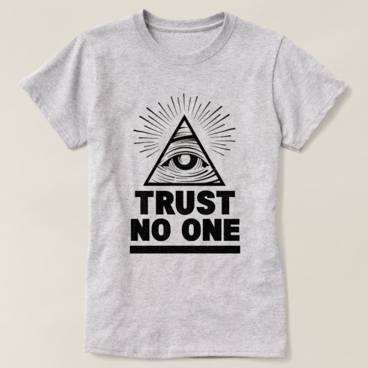 Tシャツ一着を信用しない Tシャツ (デザイン正面)