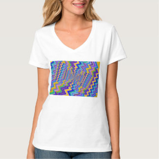 Tシャツ上の多色の渦 Tシャツ
