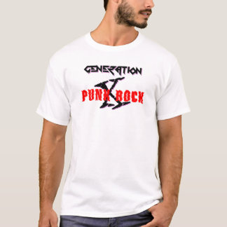 Tシャツ世代Xパンクロック Tシャツ
