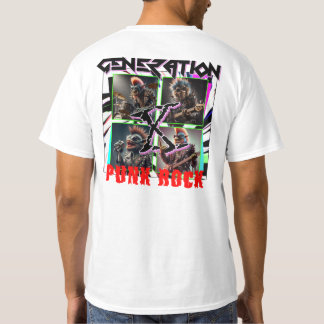 Tシャツ世代Xパンクロック Tシャツ