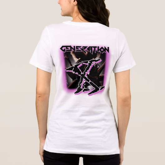 Tシャツ世代X 80SヘアバンドTri-Blend SHIR トライブレンドＴシャツ (裏面)