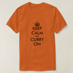 Tシャツ保の料理に対する冷おもしろい淡なカレー Tシャツ