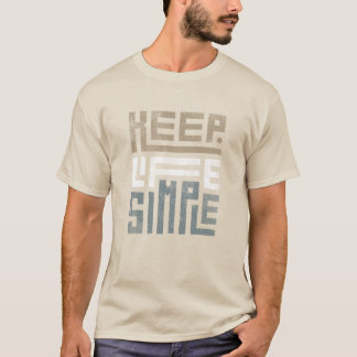 Tシャツ保ライフシンプルデザイン Tシャツ