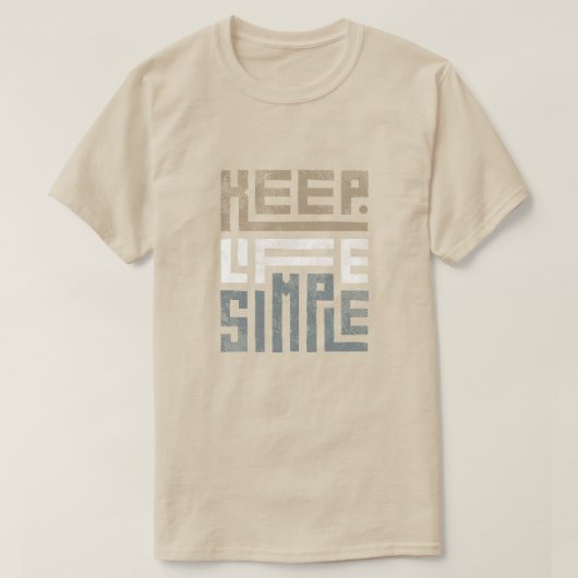 Tシャツ保ライフシンプルデザイン Tシャツ (デザイン正面)
