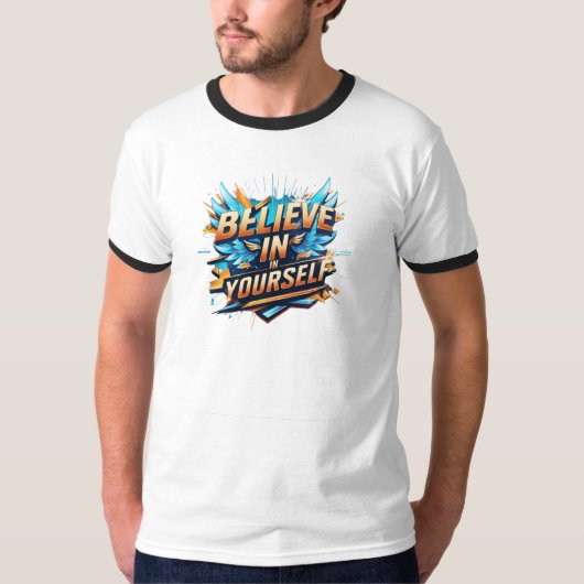 Tシャツ信じ自身着 Tシャツ (正面)