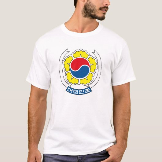 Tシャツ南朝鮮の紋章付き外衣 Tシャツ (正面)